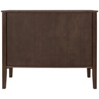 Adjustable Shelf Storage Sideboard with 3 Retro Metal Handles and 4 Pinewood Legs