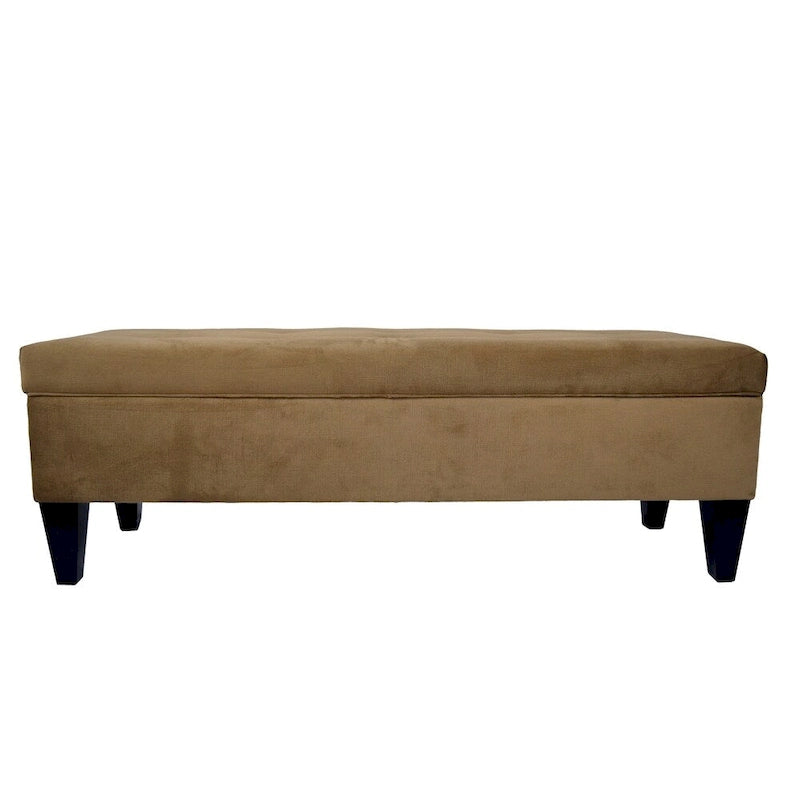 MJL Furniture Brooke 10 banc de rangement long capitonné ENNIS avec ottoman