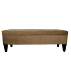 MJL Furniture Brooke 10 banc de rangement long capitonné ENNIS avec ottoman