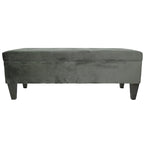 MJL Furniture Brooke 10 banc de rangement long capitonné ENNIS avec ottoman