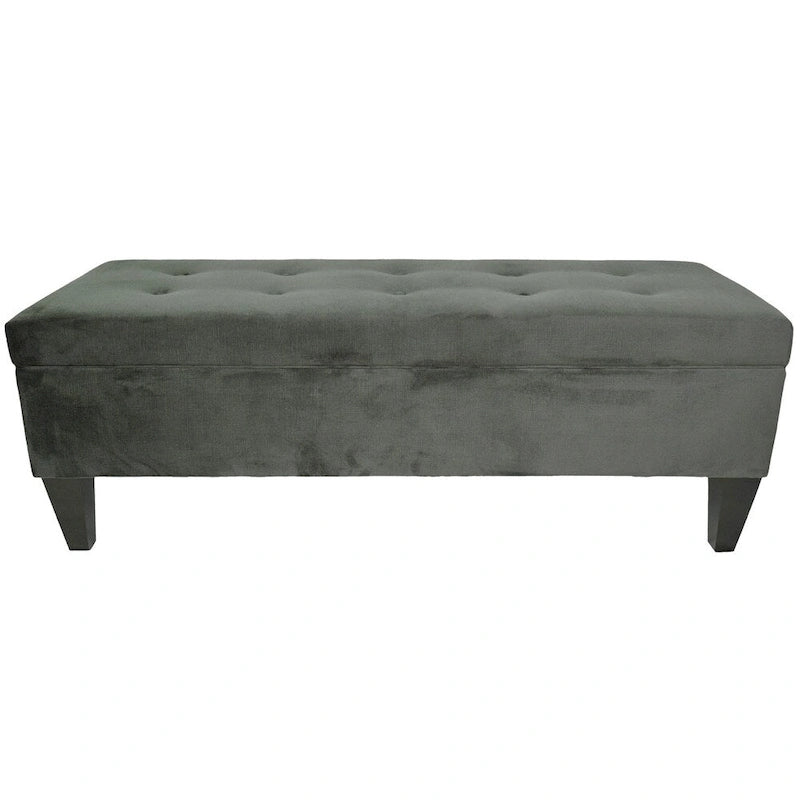 MJL Furniture Brooke 10 banc de rangement long capitonné ENNIS avec ottoman