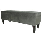 MJL Furniture Brooke 10 banc de rangement long capitonné ENNIS avec ottoman