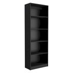 67" Wide 5-Shelf Bookcase Set of 3 – Modern Matt Gray & White, 71H x 11.7D