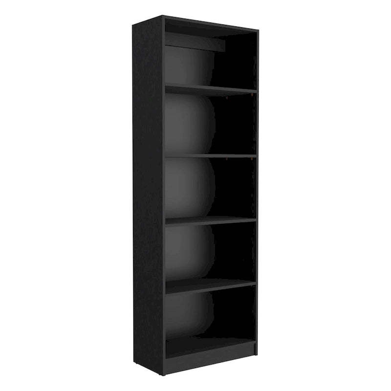 67" Wide 5-Shelf Bookcase Set of 3 – Modern Matt Gray & White, 71H x 11.7D