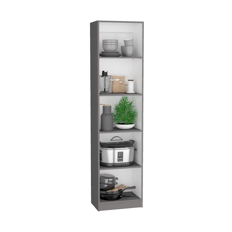 Ensemble de 3 bibliothèques à 4 étagères de 152 cm de large – Bois stratifié, 180 cm H x 30 cm P, Options multicolores