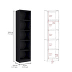 Ensemble de 3 bibliothèques à 4 étagères de 152 cm de large – Bois stratifié, 180 cm H x 30 cm P, Options multicolores