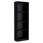 Ensemble de 3 bibliothèques à 4 étagères de 152 cm de large – Bois stratifié, 180 cm H x 30 cm P, Options multicolores