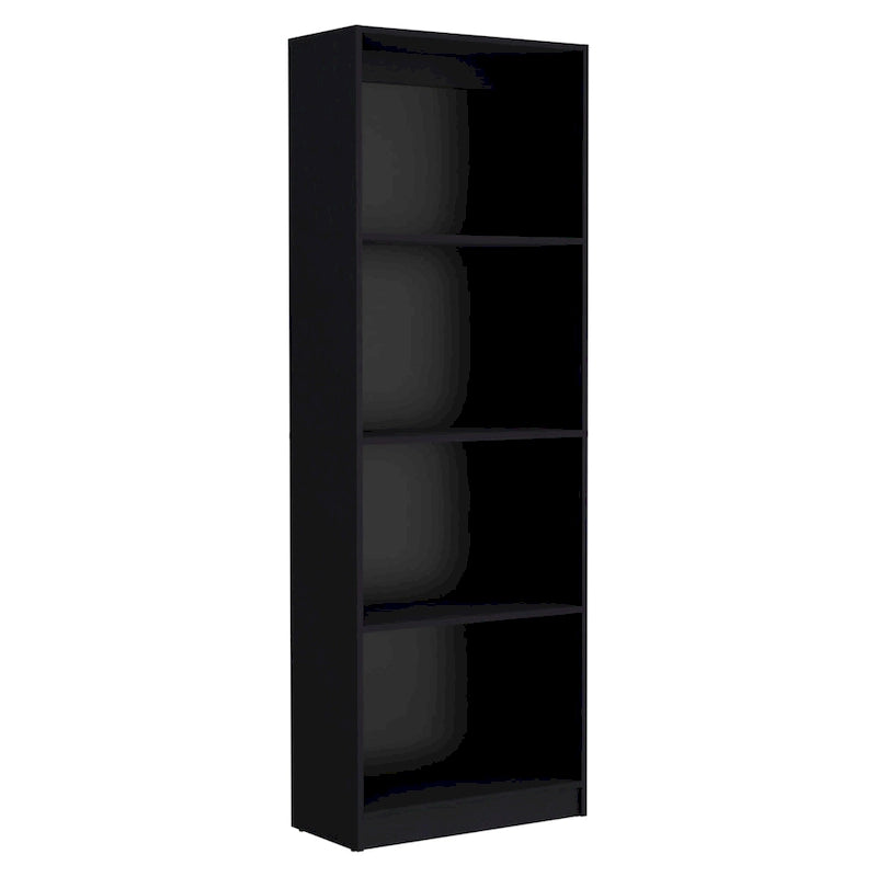 Ensemble de 3 bibliothèques à 4 étagères de 152 cm de large – Bois stratifié, 180 cm H x 30 cm P, Options multicolores