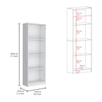 Ensemble de 3 bibliothèques à 4 étagères de 152 cm de large – Bois stratifié, 180 cm H x 30 cm P, Options multicolores