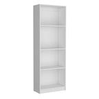 Ensemble de 3 bibliothèques à 4 étagères de 152 cm de large – Bois stratifié, 180 cm H x 30 cm P, Options multicolores