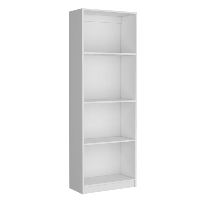 Ensemble de 3 bibliothèques à 4 étagères de 152 cm de large – Bois stratifié, 180 cm H x 30 cm P, Options multicolores
