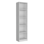 Ensemble de 3 bibliothèques à 4 étagères de 152 cm de large – Bois stratifié, 180 cm H x 30 cm P, Options multicolores