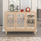 Buffet avec portes vitrées, Buffet 3 portes avec miroir