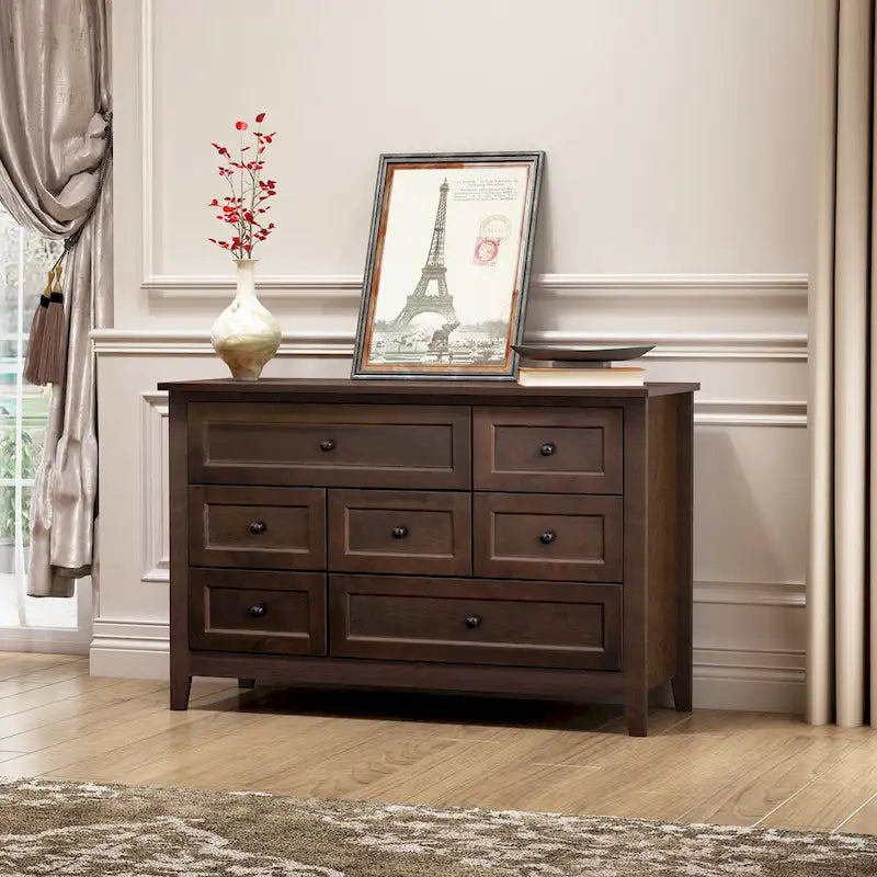 Buffet en bois massif avec tiroirs peints par pulvérisation, meuble de rangement de vaisselle/buffet/console/casier de rangement