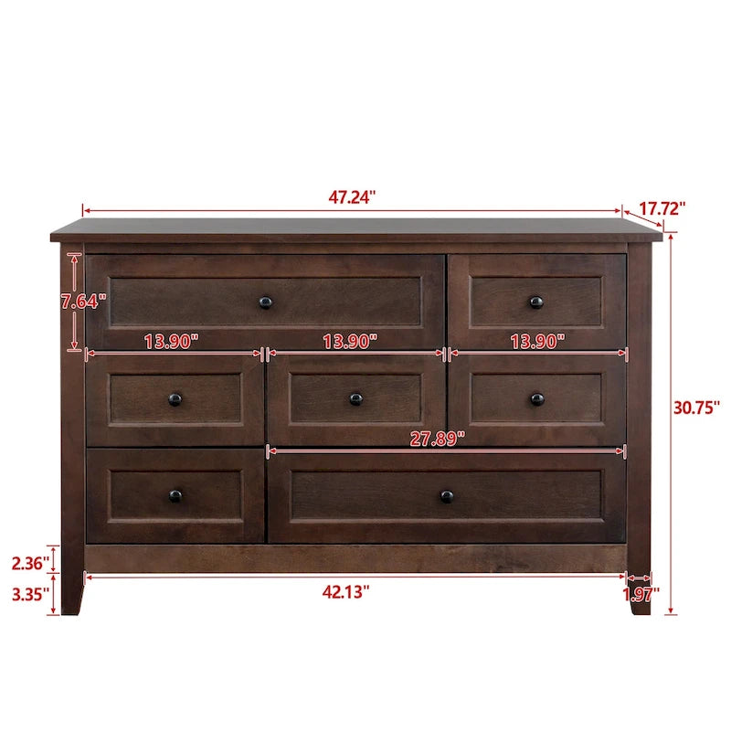 Buffet en bois massif avec tiroirs peints par pulvérisation, meuble de rangement de vaisselle/buffet/console/casier de rangement