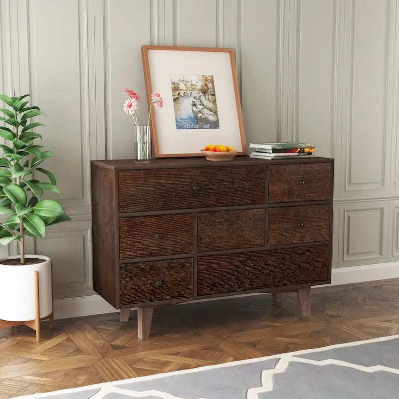Buffet en bois massif avec tiroirs peints par pulvérisation, meuble de rangement de vaisselle/buffet/console/casier de rangement