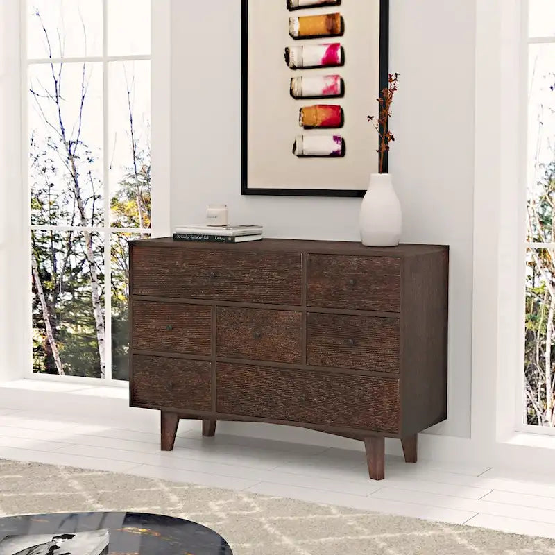 Buffet en bois massif avec tiroirs peints par pulvérisation, meuble de rangement de vaisselle/buffet/console/casier de rangement