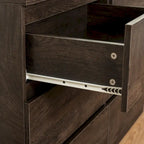 Bahut de bar à 6 tiroirs – Surface résistante aux rayures, 120 cm (L) x 77 cm (H), capacité de 50 kg