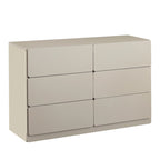 Bahut de bar à 6 tiroirs – Surface résistante aux rayures, 120 cm (L) x 77 cm (H), capacité de 50 kg