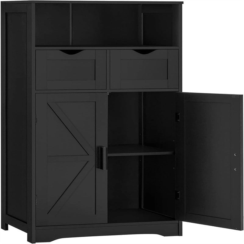 Meuble bas avec 2 portes et 2 tiroirs – 29 P x 60 L x 108,5 H cm