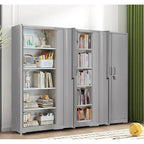 Armoire de rangement en acier verrouillable de 180 cm avec 2 portes et 4 étagères réglables – Robuste, polyvalente