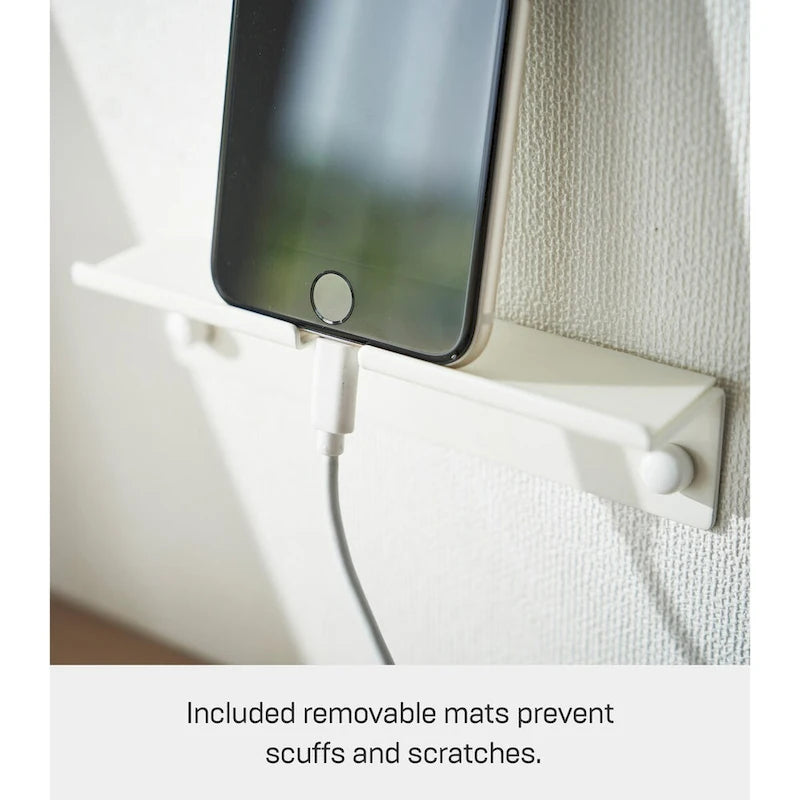Support mural pour téléphone Yamazaki Home, acier, supporte 1 kg - L 3,2 x l 14 x H 3,3 cm