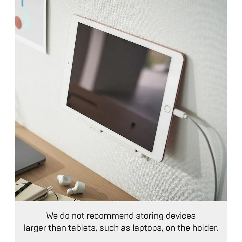 Support mural pour téléphone Yamazaki Home, acier, supporte 1 kg - L 3,2 x l 14 x H 3,3 cm