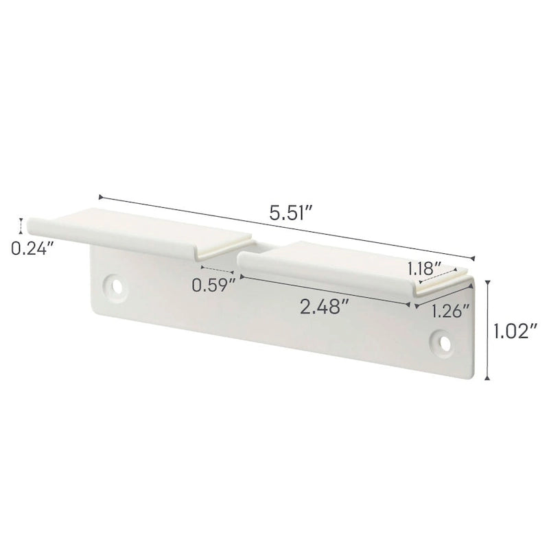 Support mural pour téléphone Yamazaki Home, acier, supporte 1 kg - L 3,2 x l 14 x H 3,3 cm