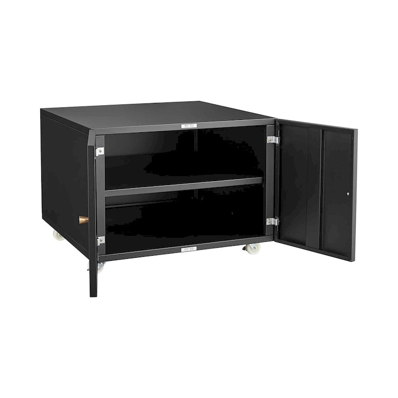 Meuble de bureau, armoire pour photocopieuse, meuble bas en acier à 2 portes, caisson mobile