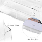 Présentoir de documents en acrylique transparent pour brochures, classement de bureau et magazines