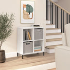 Étagère à 4 compartiments avec étagères réglables et pieds en acier – Rangement pour bureau à domicile, certifiée BIFMA