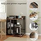 Meuble Imprimante avec Station de Recharge - 18,9P x 20,86L x 27,36H