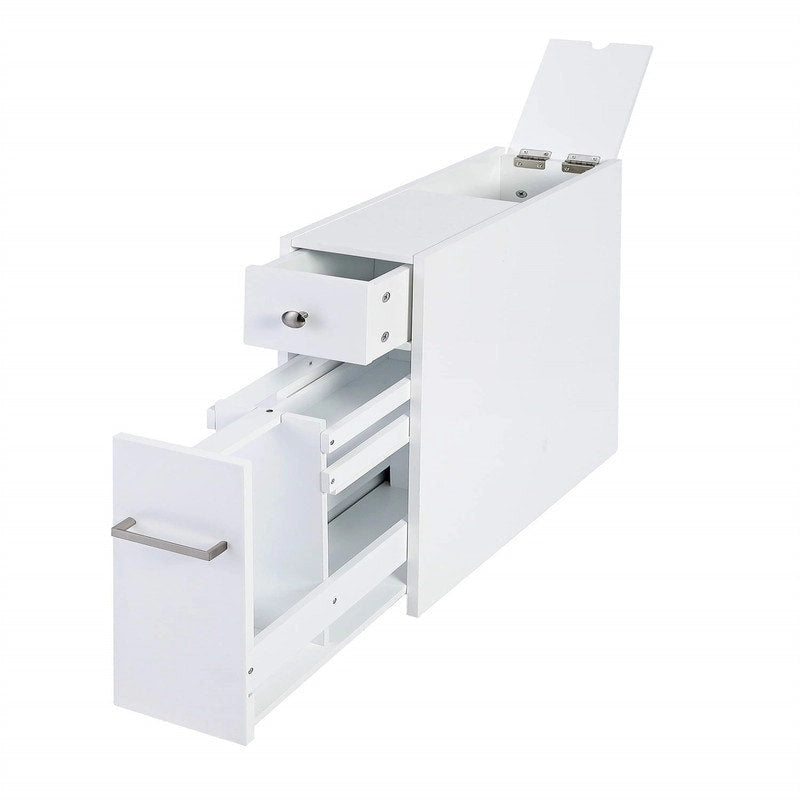 Meuble de rangement étroit pour salle de bain - 19,69P x 6,45L x 22,83H