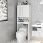 Meuble de rangement de salle de bain au-dessus des toilettes
