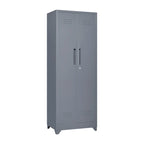 Armoires de rangement métalliques, Armoire à outils avec porte verrouillable, Organisateur et rangement pour balais hauts, Grande armoire de rangement pour cuisine