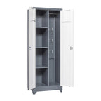 Armoires de rangement métalliques, Armoire à outils avec porte verrouillable, Organisateur et rangement pour balais hauts, Grande armoire de rangement pour cuisine