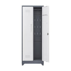Armoires de rangement métalliques, Armoire à outils avec porte verrouillable, Organisateur et rangement pour balais hauts, Grande armoire de rangement pour cuisine