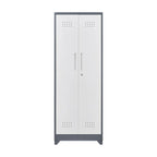 Armoires de rangement métalliques, Armoire à outils avec porte verrouillable, Organisateur et rangement pour balais hauts, Grande armoire de rangement pour cuisine