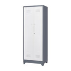 Armoires de rangement métalliques, Armoire à outils avec porte verrouillable, Organisateur et rangement pour balais hauts, Grande armoire de rangement pour cuisine