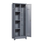 Armoires de rangement métalliques, Armoire à outils avec porte verrouillable, Organisateur et rangement pour balais hauts, Grande armoire de rangement pour cuisine